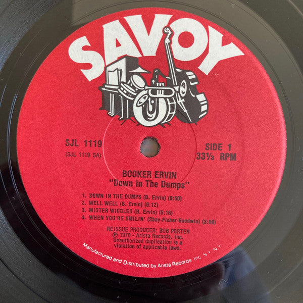 Booker Ervin ~ Down In The Dumps (Vinyl) - Djungel & Jazz