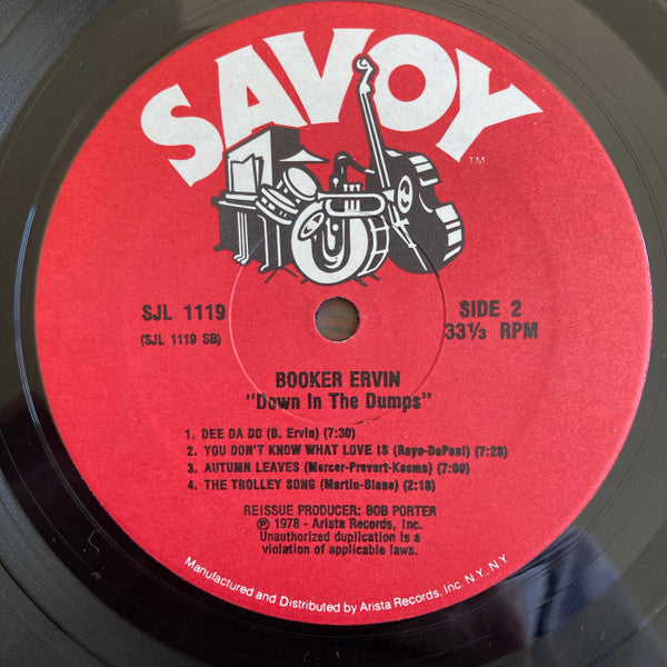 Booker Ervin ~ Down In The Dumps (Vinyl) - Djungel & Jazz
