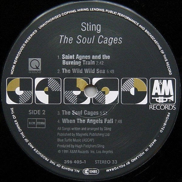 Sting ~ The Soul Cages (Vinyl) - Djungel & Jazz