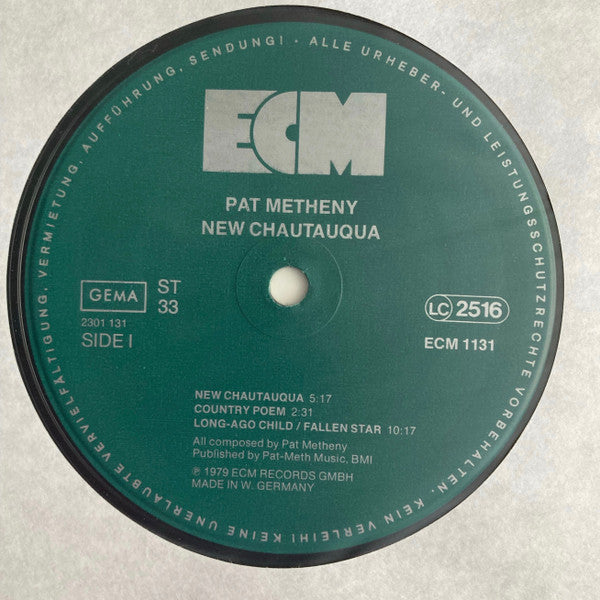 Pat Metheny ~ New Chautauqua (Vinyl) - Djungel & Jazz