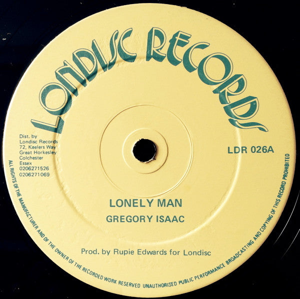 Gregory Isaac* : Lonely Man / Too Late (12")