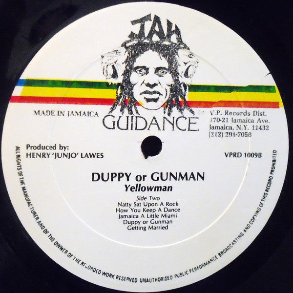 Yellowman : Duppy Or Gunman (LP, Album)