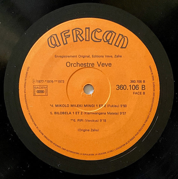 Orchestre Veve ~ Orchestre Vévé (Vinyl) - Djungel & Jazz