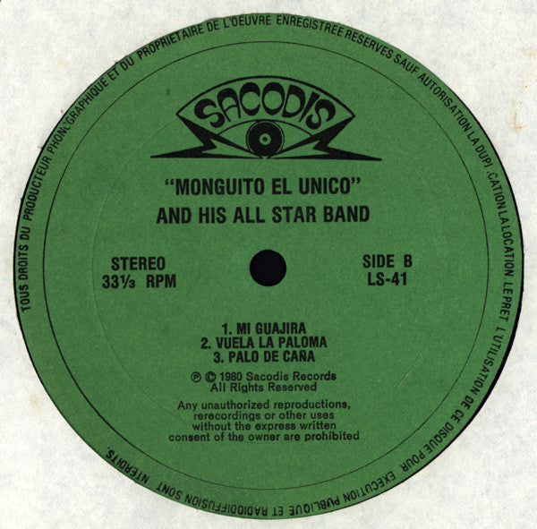 Monguito El Unico And His All Star Band ~ Algo Diferente (Vinyl) - Djungel & Jazz