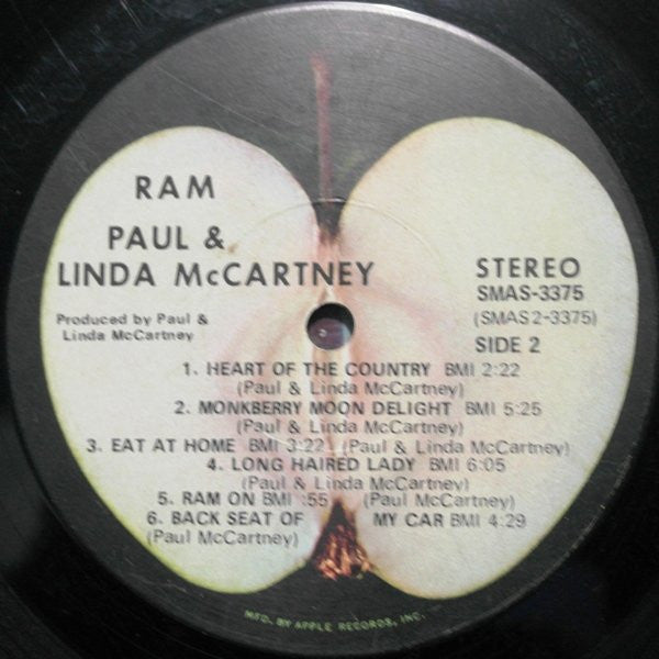 Paul And Linda McCartney* : Ram (LP, Album, Scr)