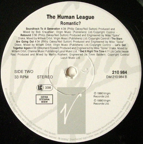 The Human League ~ Romantic? (Vinyl) - Djungel & Jazz