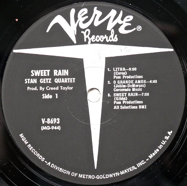 Stan Getz ~ Sweet Rain (Vinyl) - Djungel & Jazz