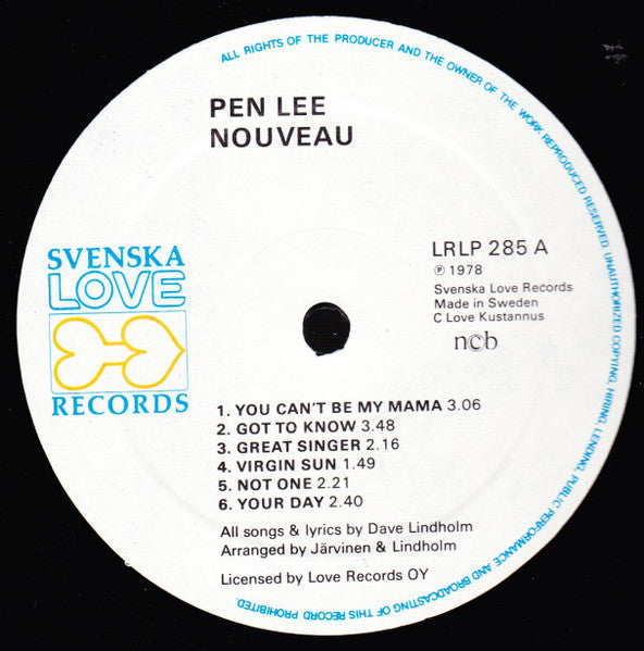 Pen Lee ~ Nouveau (Vinyl) - Djungel & Jazz