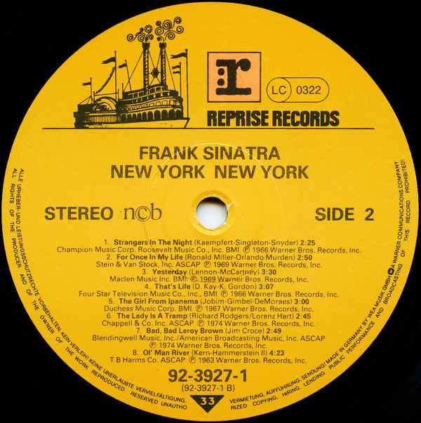 Frank Sinatra ~ New York New York: His Greatest Hits (Vinyl) - Djungel & Jazz