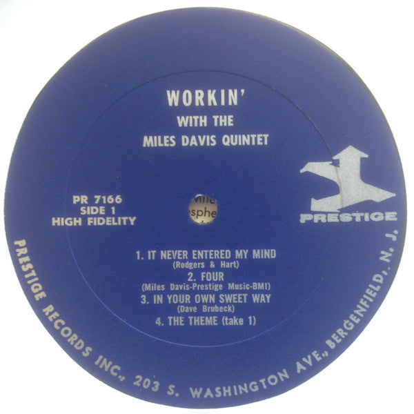 The Miles Davis Quintet ~ Workin' With The Miles Davis Quintet (Vinyl) - Djungel & Jazz