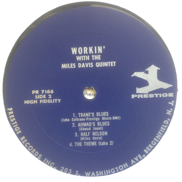 The Miles Davis Quintet ~ Workin' With The Miles Davis Quintet (Vinyl) - Djungel & Jazz