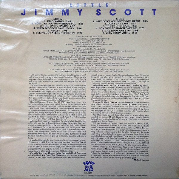 Jimmy Scott ~ Little Jimmy Scott (Vinyl) - Djungel & Jazz