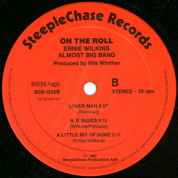 Ernie Wilkins Almost Big Band ~ On The Roll (Vinyl) - Djungel & Jazz