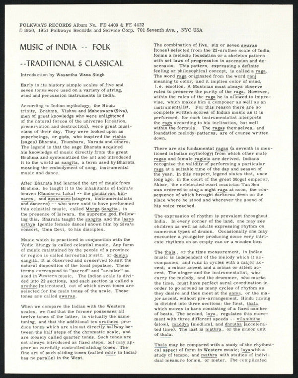 Various ~ Music Of India: Traditional & Classical (Vinyl) - Djungel & Jazz