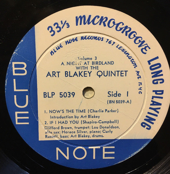 Art Blakey Quintet ~ A Night At Birdland, Vol. 3 (Vinyl) - Djungel & Jazz