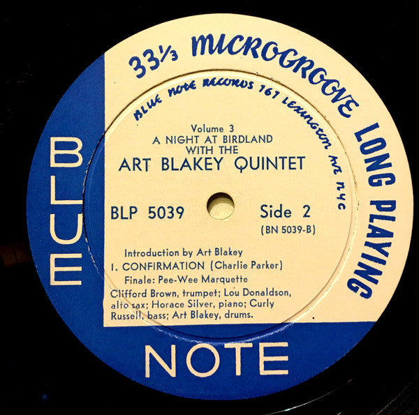 Art Blakey Quintet ~ A Night At Birdland, Vol. 3 (Vinyl) - Djungel & Jazz