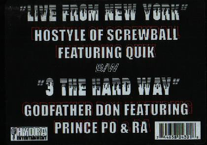 Hostyle (3) / Godfather Don : Live From New York / 3 The Hard Way (12")