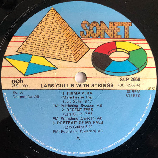 Lars Gullin ~ Lars Gullin With Strings (Featuring The Alto Saxophone Of Rolf Billberg) (Vinyl) - Djungel & Jazz