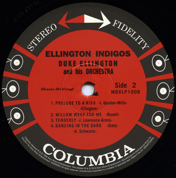 Duke Ellington And His Orchestra ~ Ellington Indigos (Vinyl) - Djungel & Jazz