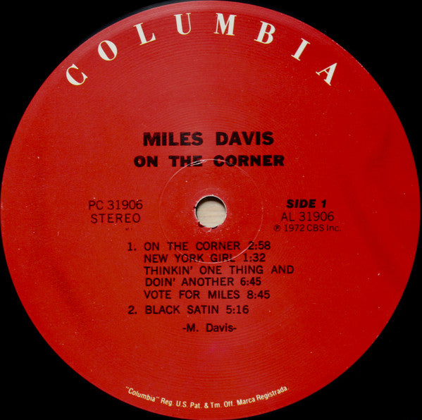 Miles Davis ~ On The Corner (Vinyl) - Djungel & Jazz