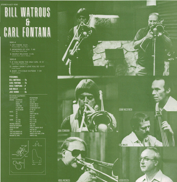 Bill Watrous & Carl Fontana ~ Bill Watrous & Carl Fontana (Vinyl) - Djungel & Jazz