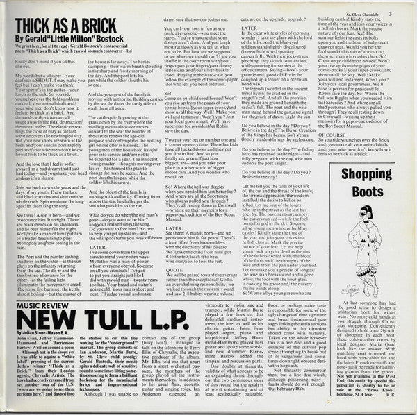 Jethro Tull ~ Thick As A Brick (Vinyl) - Djungel & Jazz