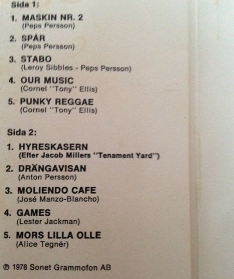 Peps Blodsband ~ Spår (Vinyl) - Djungel & Jazz