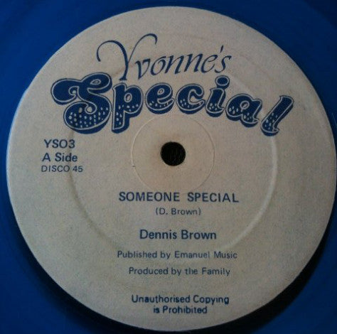 Dennis Brown : Someone Special (12", Blu)