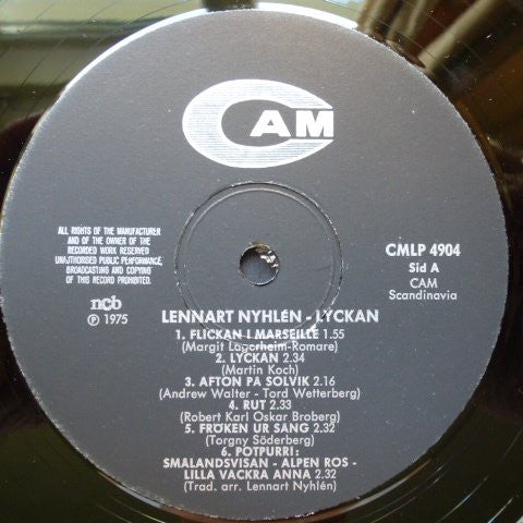 Lennart Nyhlén : Lyckan (LP, Album)