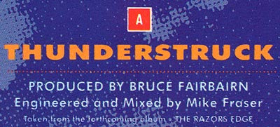 AC/DC : Thunderstruck (7", Single)