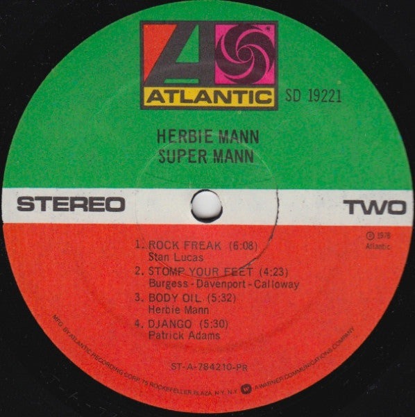 Herbie Mann ~ Super Mann (Vinyl) - Djungel & Jazz