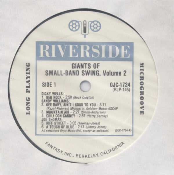 Various ~ Giants Of Small-Band Swing Volume 2 (Vinyl) - Djungel & Jazz