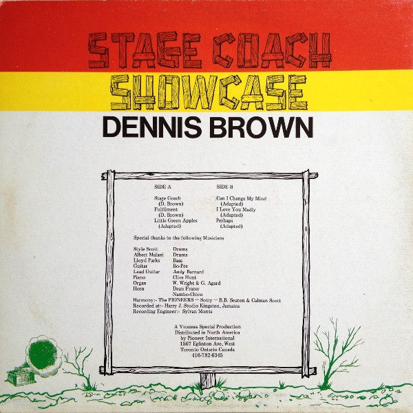 Dennis Brown : Stage Coach Showcase (LP, Album)