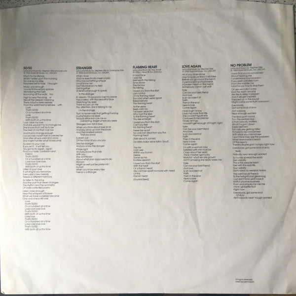 Stephen Stills : Right By You (LP, Album)