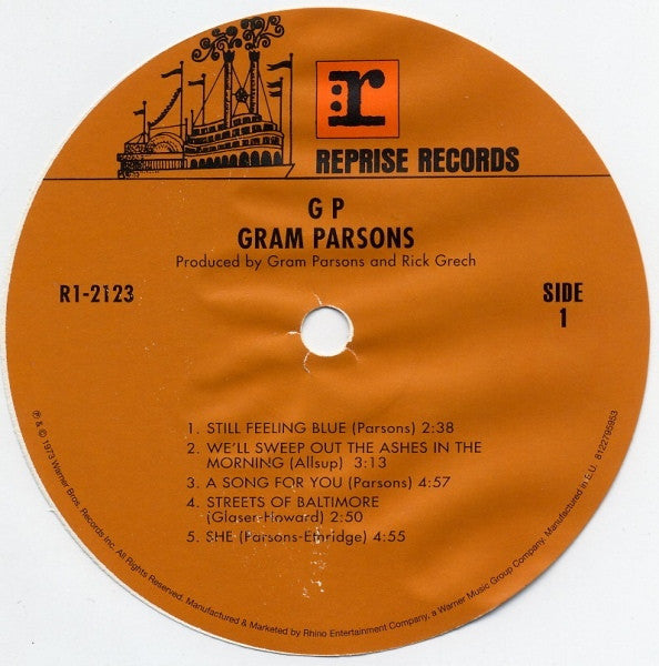 Gram Parsons ~ GP (Vinyl) - Djungel & Jazz