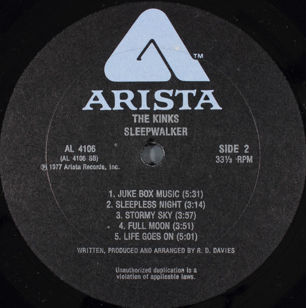 The Kinks ~ Sleepwalker (Vinyl) - Djungel & Jazz