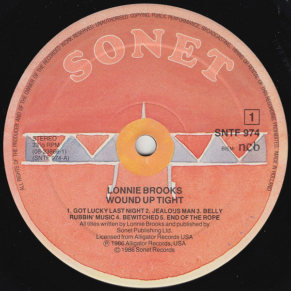 Lonnie Brooks : Wound Up Tight (LP, Album)