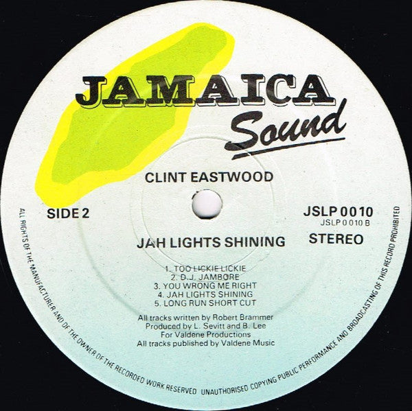 Clint Eastwood ~ Jah Lights Shining (Vinyl) - Djungel & Jazz