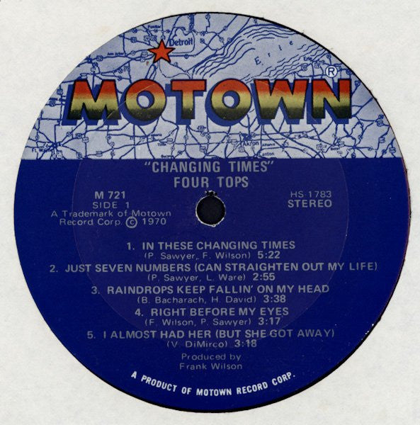 Four Tops ~ Changing Times (Vinyl) - Djungel & Jazz