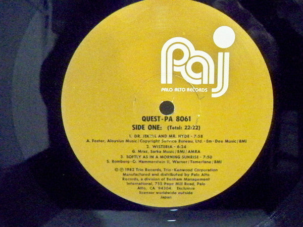 Quest − Dave Liebman, Richie Beirach, George Mraz, Al Foster ~ Quest (Vinyl) - Djungel & Jazz