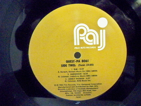 Quest − Dave Liebman, Richie Beirach, George Mraz, Al Foster ~ Quest (Vinyl) - Djungel & Jazz