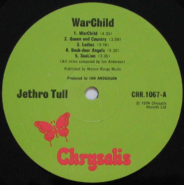 Jethro Tull ~ War Child (Vinyl) - Djungel & Jazz