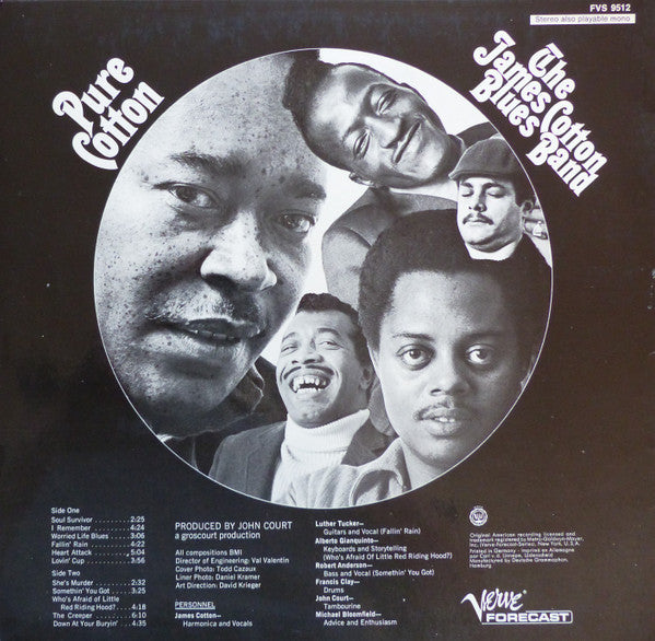 The James Cotton Blues Band : Pure Cotton (LP, Album)