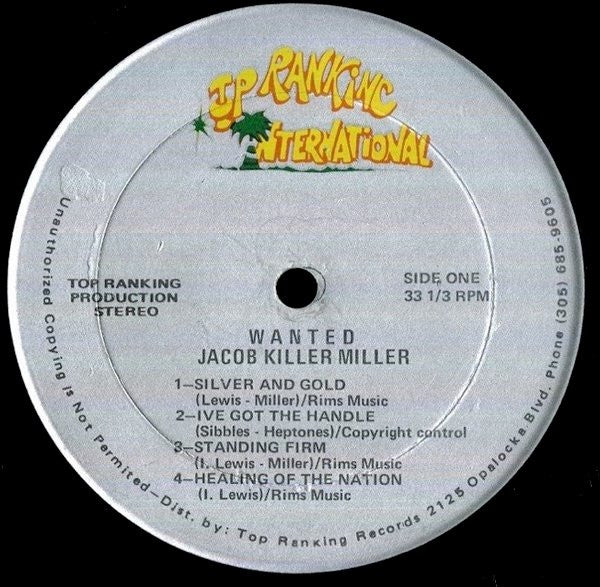 Jacob Miller : Wanted (LP, Album)