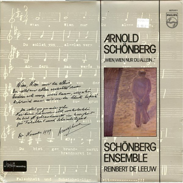 Arnold Schönberg, Schönberg Ensemble, Reinbert De Leeuw ~  „Wien, Wien, Nur Du Allein..." (Vinyl) - Djungel & Jazz
