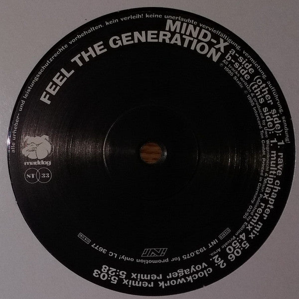 Mind-X ~ Feel The Generation (Vinyl) - Djungel & Jazz