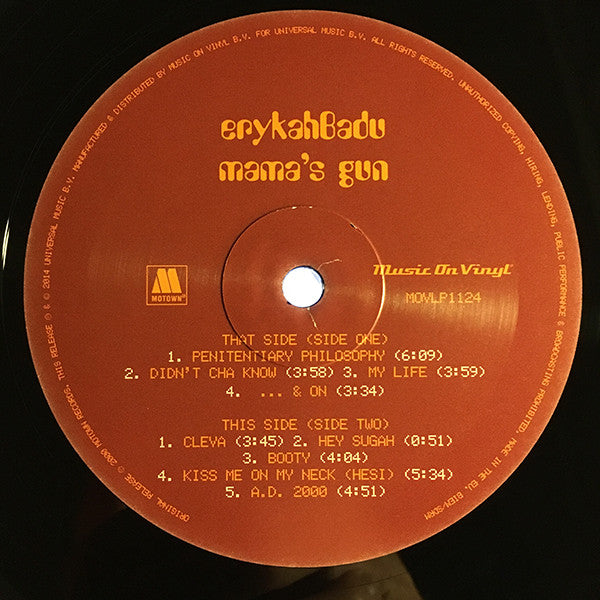 Erykah Badu ~ Mama's Gun (Vinyl) - Djungel & Jazz