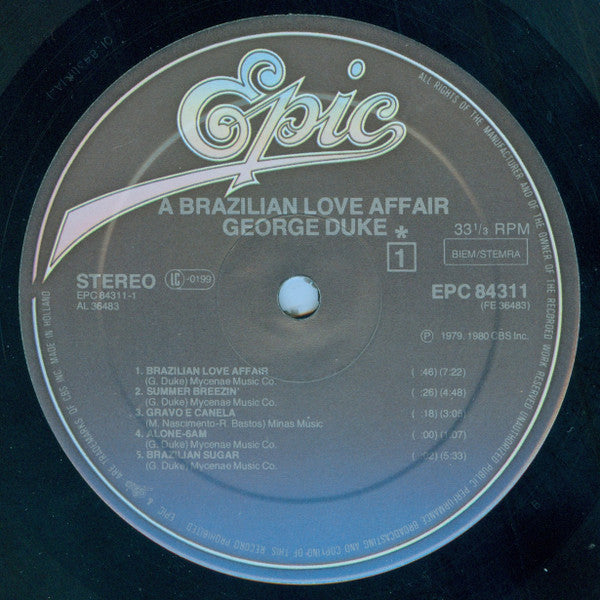 George Duke ~ A Brazilian Love Affair (Vinyl) - Djungel & Jazz
