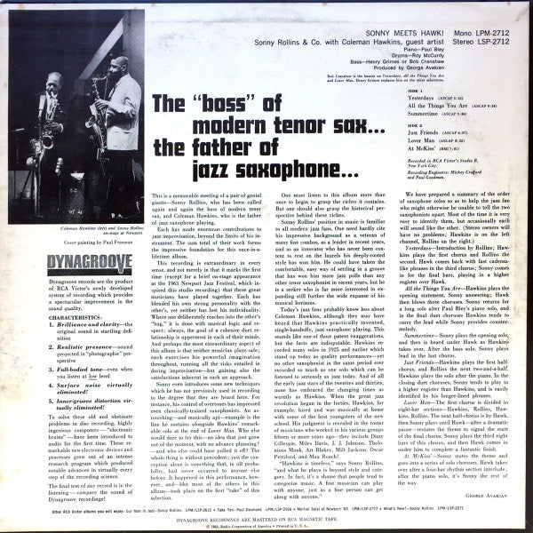 Sonny Rollins And Coleman Hawkins ~ Sonny Meets Hawk! (Vinyl) - Djungel & Jazz