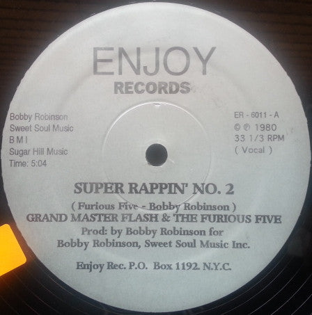 Grand Master Flash And The Furious Five ~ Super Rappin' No.2 (Vinyl) - Djungel & Jazz